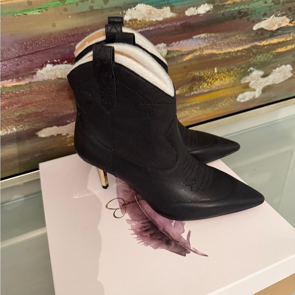 Jessica Simpson Black Heeled Boots